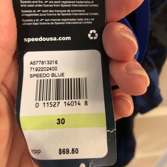 BNWT Competitive Speedo Swim Suit Size 30 - Picture 7 of 9